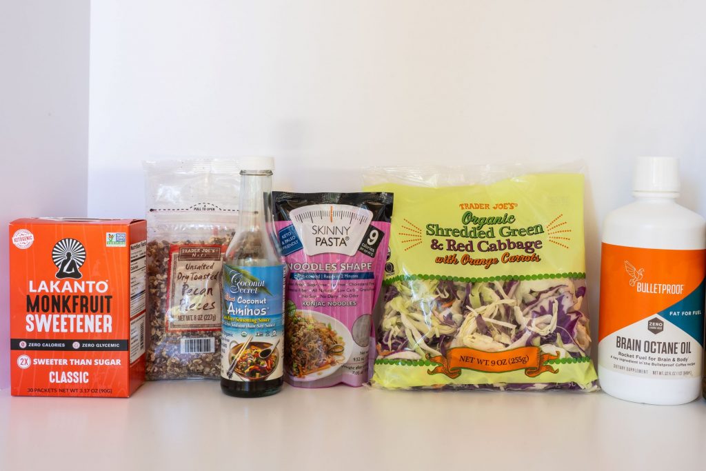 Keto Pad Thai Packaged Ingredients