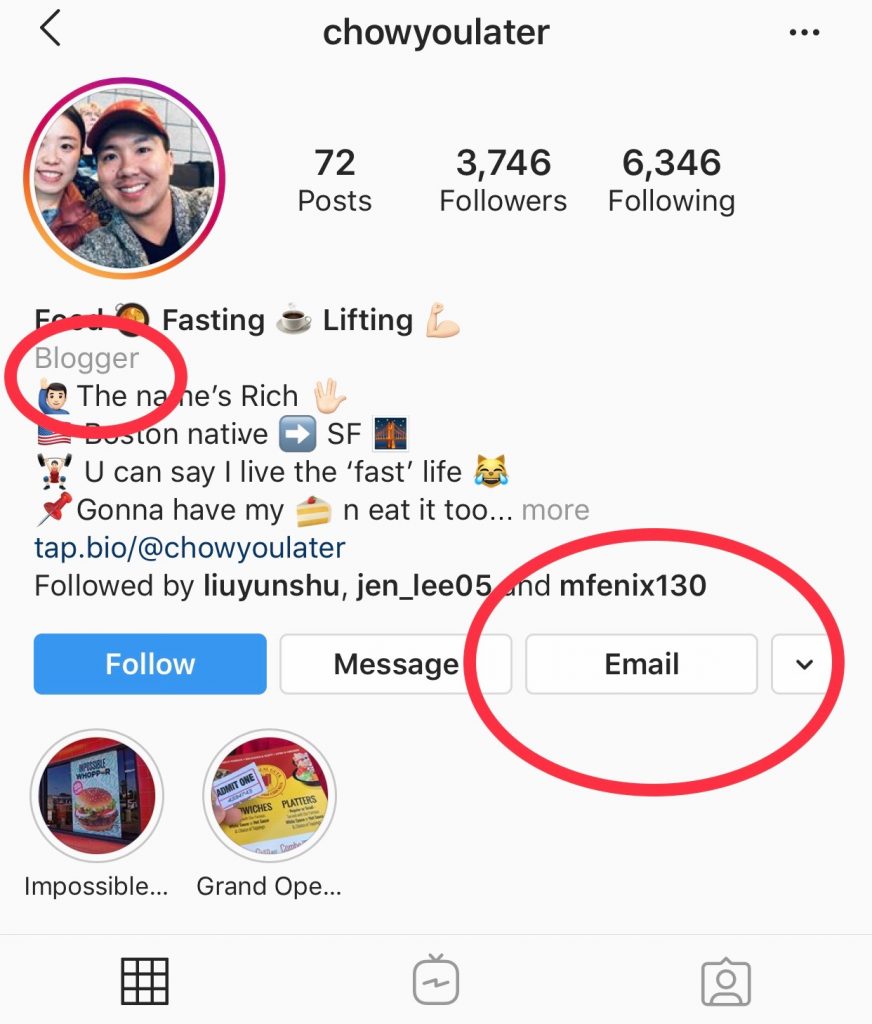 Creator Account Example