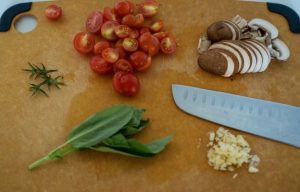 Keto Sardine Pasta Ingredients prepped