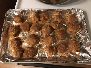 Keto Sausage Balls Ready