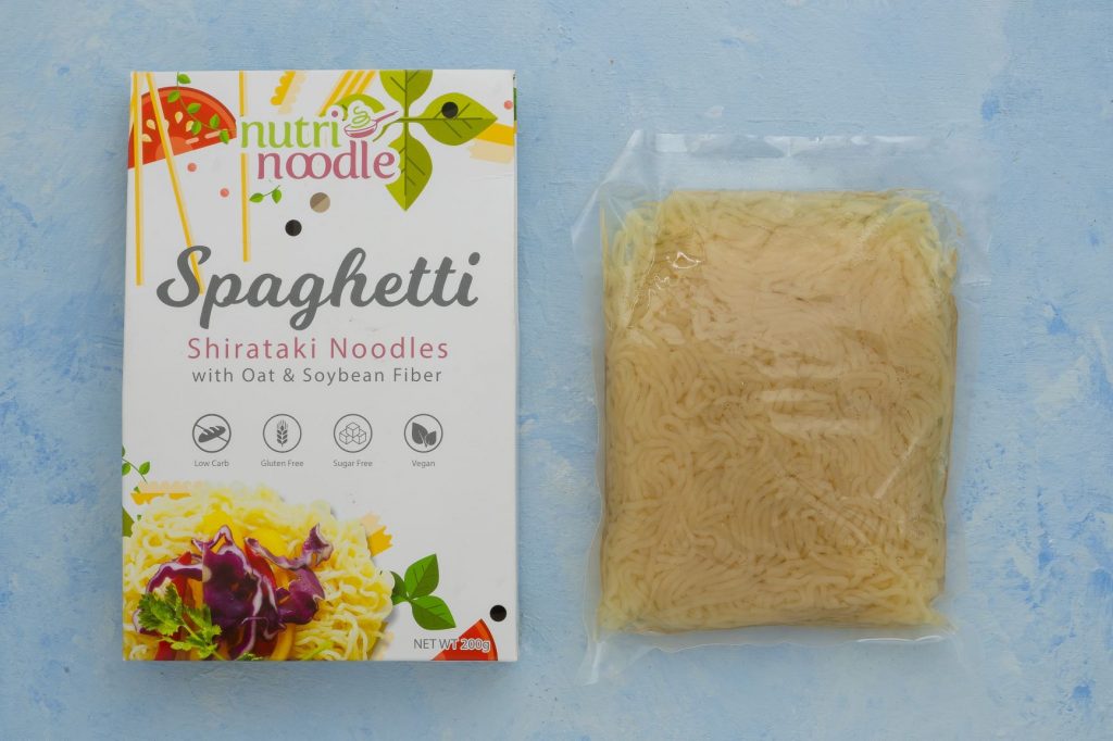 Nutri Noodle opened package with inner pouch